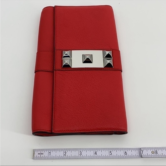 Vince Camuto Snap Front Leather Clutch - Picture 2 of 6